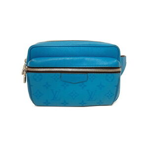Louis Vuitton Taiga Black Leather Rama Bum Bag Outdoor Body